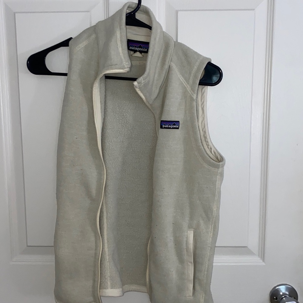 Cream Patagonia vest